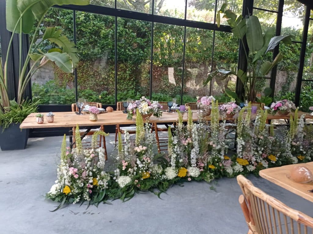 Algunos ejemplos de trabajos de arte floral