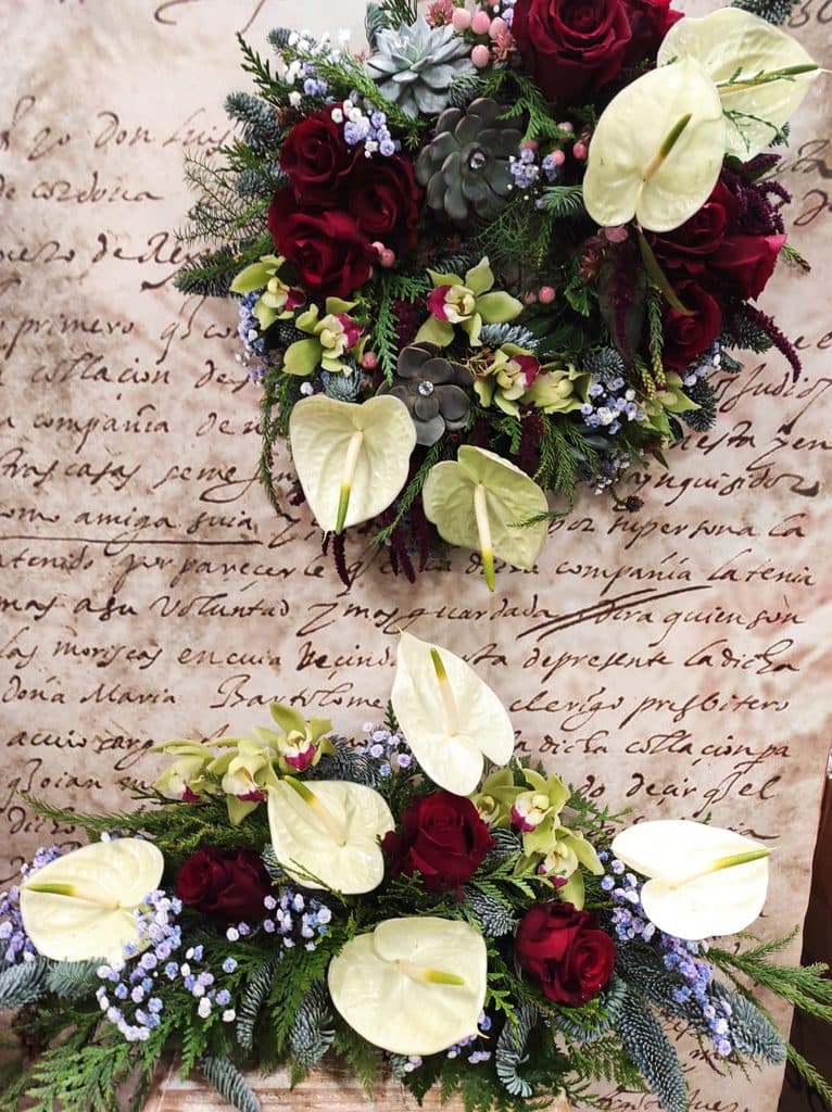 Algunos ejemplos de ramos de flores